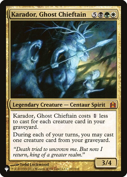 Karador, Ghost Chieftain (CMD-207) [The List]