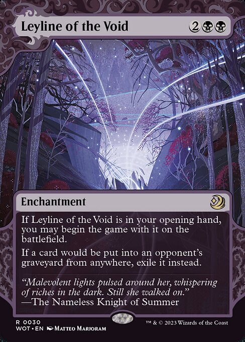 Leyline of the Void (30) [Wilds of Eldraine: Enchanting Tales] [Showcase, Borderless]