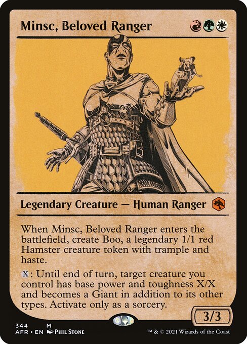 Minsc, Beloved Ranger (344) [Adventures in the Forgotten Realms] [Showcase]