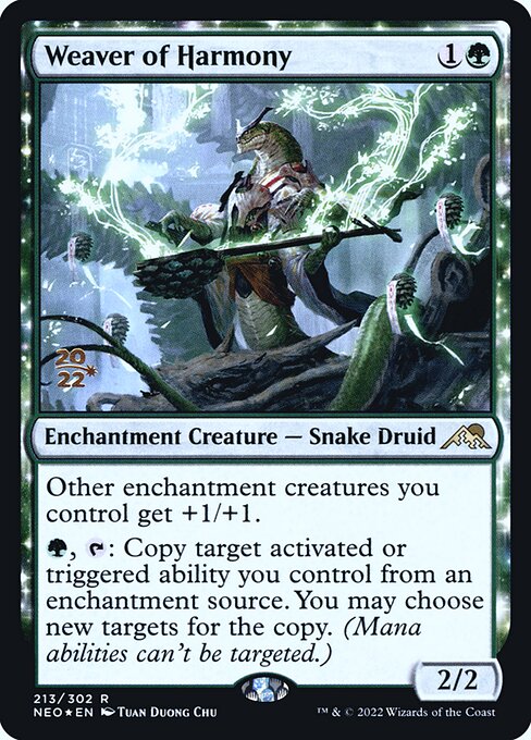 Weaver of Harmony (213s) [Kamigawa: Neon Dynasty Promos]