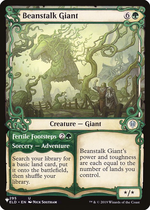 Beanstalk Giant // Fertile Footsteps (ELD-295) [The List] [Showcase]