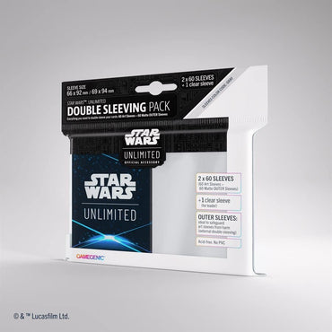 Gamegenic Space Blue Star Wars Unlimited Double Sleeving Kit 60 CT image 0