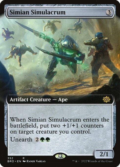 Simian Simulacrum (352) [The Brothers' War] [Extended Art]