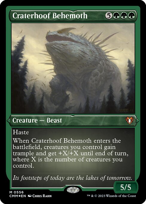 Craterhoof Behemoth (556) [Commander Masters]