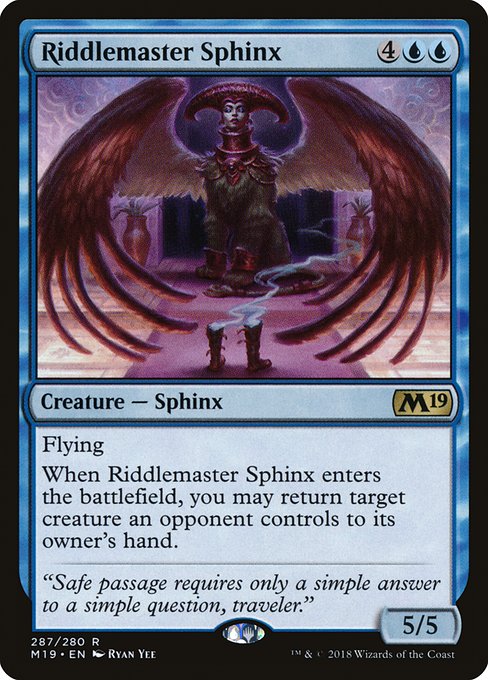 Riddlemaster Sphinx (287) [Core Set 2019]