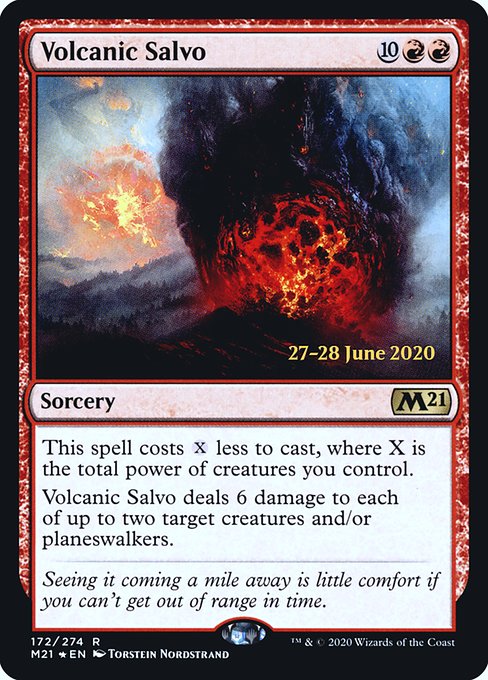 Volcanic Salvo (172s) [Core Set 2021 Promos]