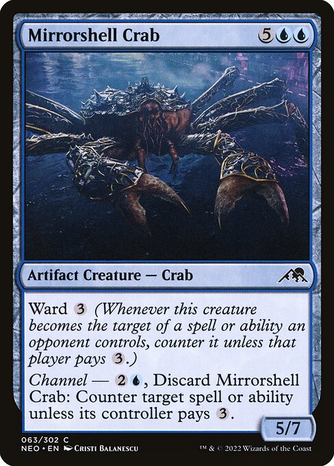 Mirrorshell Crab (63) [Kamigawa: Neon Dynasty]