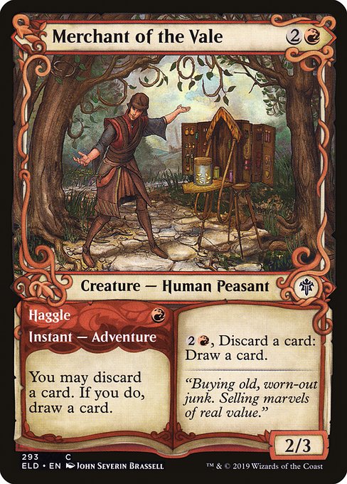 Merchant of the Vale // Haggle (293) [Throne of Eldraine] [Showcase]