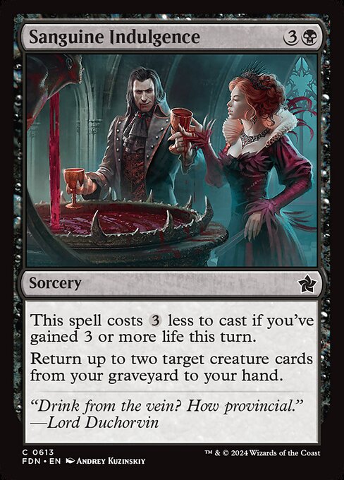 Sanguine Indulgence (613) [Foundations]