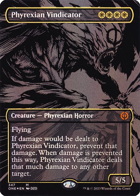 Phyrexian Vindicator (347) [Phyrexia: All Will Be One] [Borderless]