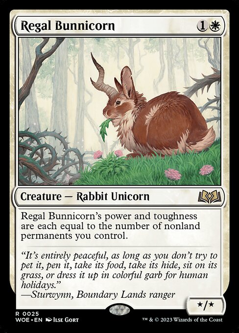 Regal Bunnicorn (25) [Wilds of Eldraine]