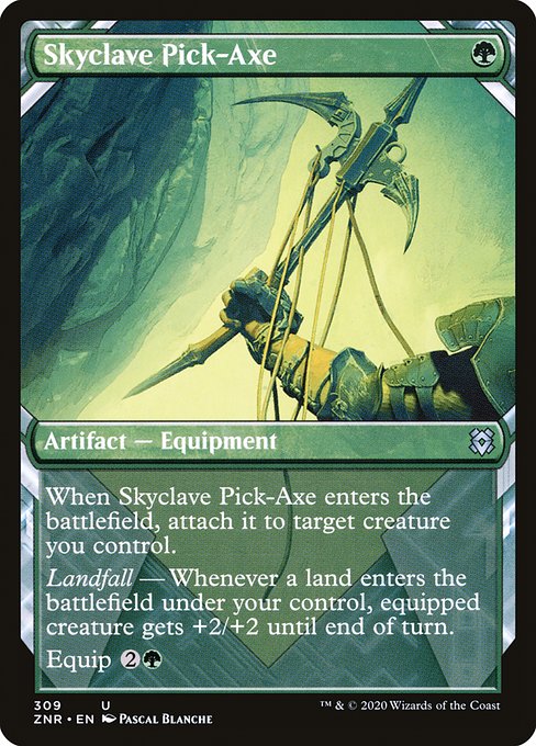 Skyclave Pick-Axe (309) [Zendikar Rising] [Showcase]