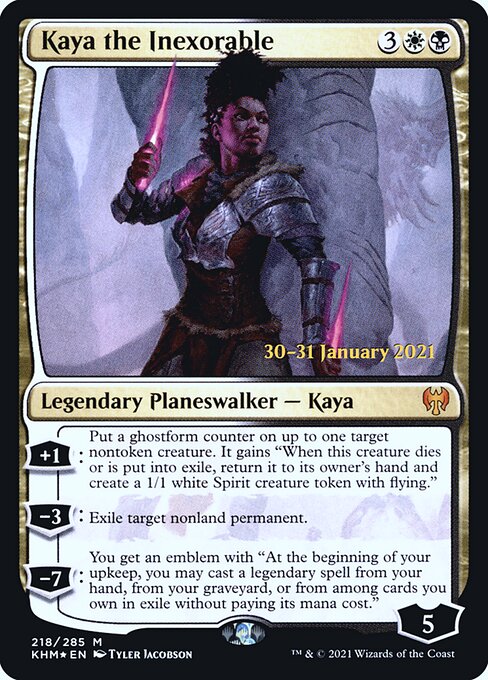 Kaya the Inexorable (218s) [Kaldheim Promos]