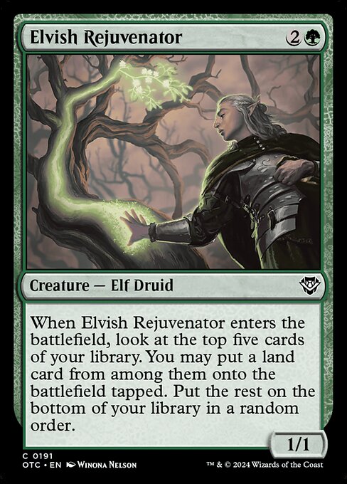 Elvish Rejuvenator (191) [Outlaws of Thunder Junction Commander]