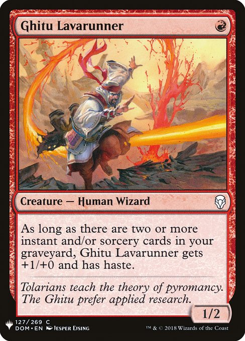 Ghitu Lavarunner (DOM-127) [The List]