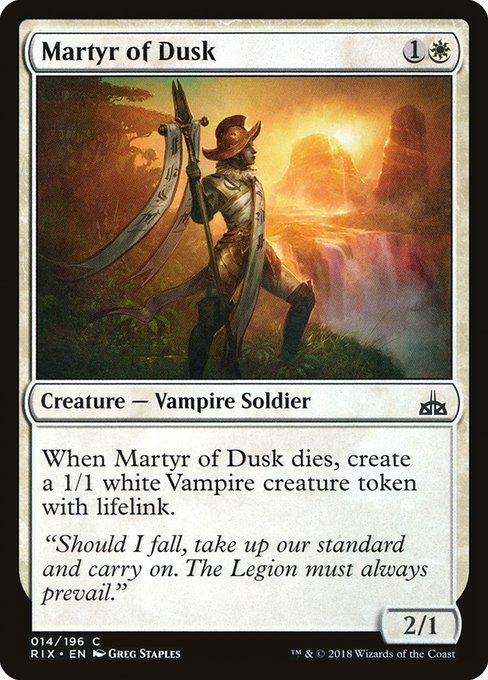 Martyr of Dusk (14) [Rivals of Ixalan]