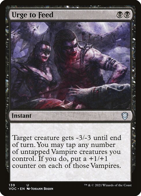 Urge to Feed (139) [Crimson Vow Commander]