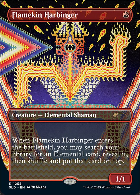 Flamekin Harbinger (1255) [Secret Lair Drop] [Borderless]