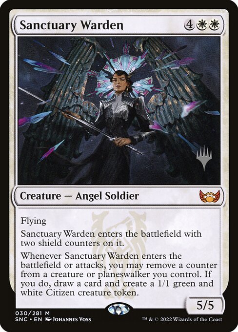 Sanctuary Warden (30p) [Streets of New Capenna Promos]