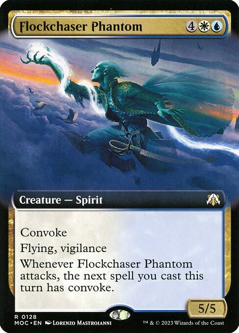Flockchaser Phantom (128) [March of the Machine Commander] [Extended Art]