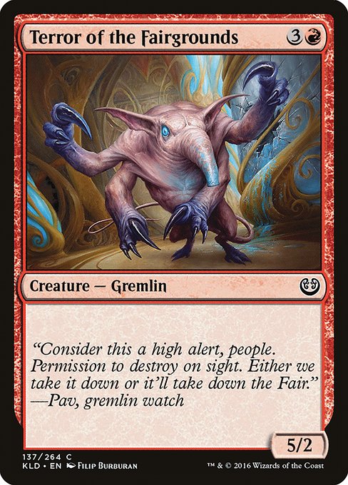 Terror of the Fairgrounds (137) [Kaladesh]