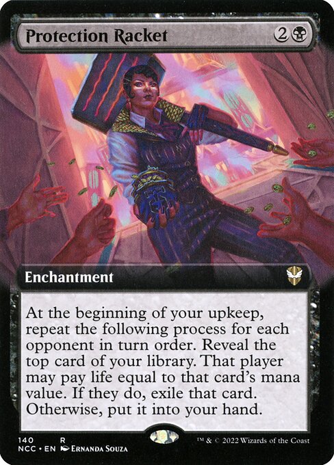Protection Racket (140) [New Capenna Commander] [Extended Art]