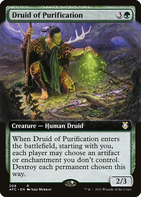 Druid of Purification (308) [Forgotten Realms Commander] [Extended Art]