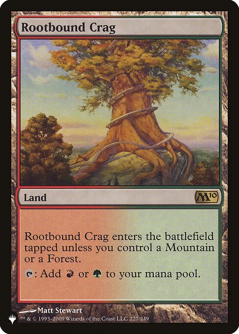 Rootbound Crag (M10-227) [The List]