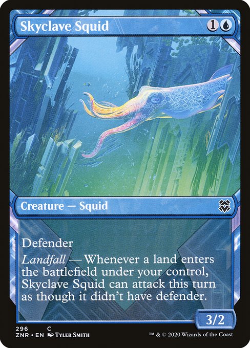 Skyclave Squid (296) [Zendikar Rising] [Showcase]