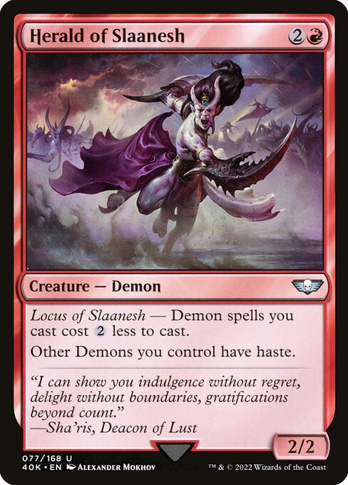 Herald of Slaanesh (77) [Warhammer 40,000 Commander]