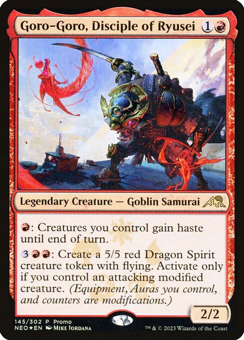 Goro-Goro, Disciple of Ryusei (145★) [Kamigawa: Neon Dynasty Promos]