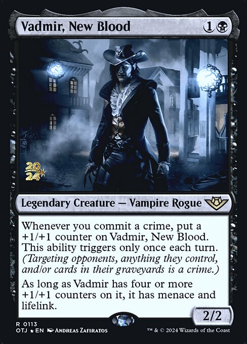 Vadmir, New Blood (113s) [Outlaws of Thunder Junction Promos]