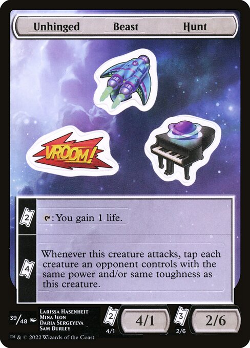 Unhinged Beast Hunt (39) [Unfinity Sticker Sheets]