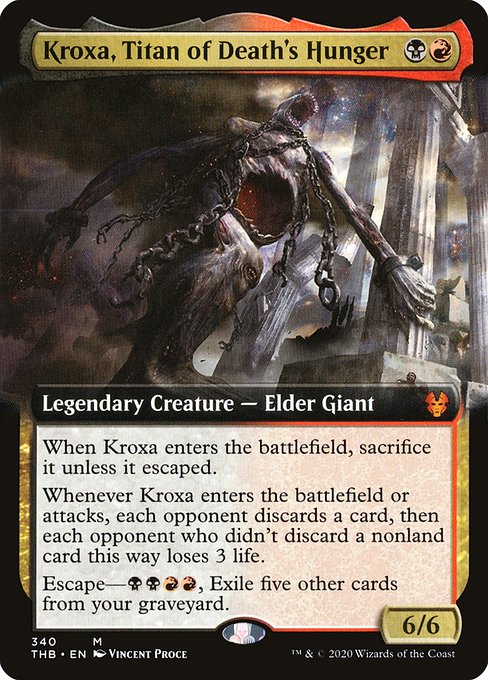 Kroxa, Titan of Death's Hunger (340) [Theros Beyond Death] [Extended Art]