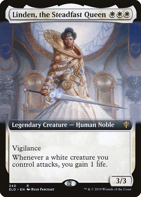 Linden, the Steadfast Queen (340) [Throne of Eldraine] [Extended Art]
