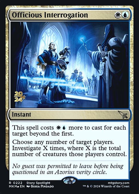 Officious Interrogation (222s) [Murders at Karlov Manor Promos]