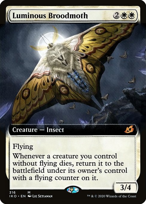 Luminous Broodmoth (316) [Ikoria: Lair of Behemoths] [Extended Art]