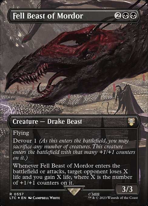 Fell Beast of Mordor (557) [Tales of Middle-earth Commander] [Borderless]