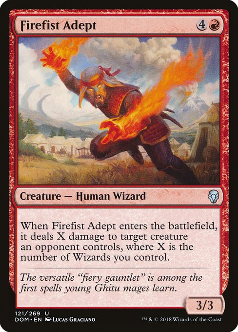 Firefist Adept (121) [Dominaria]