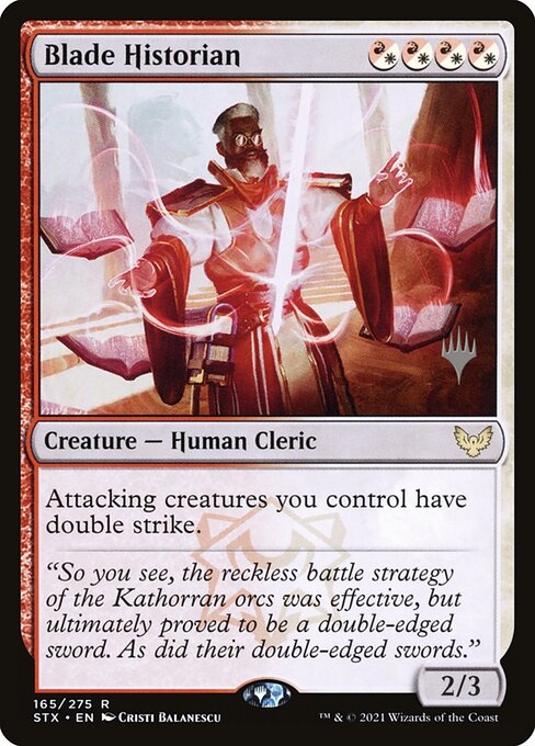 Blade Historian (165p) [Strixhaven: School of Mages Promos]