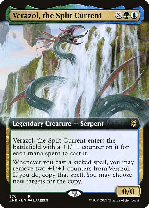 Verazol, the Split Current (370) [Zendikar Rising] [Extended Art]