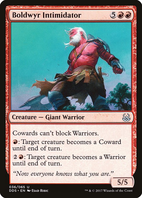 Boldwyr Intimidator (36) [Duel Decks: Mind vs. Might]