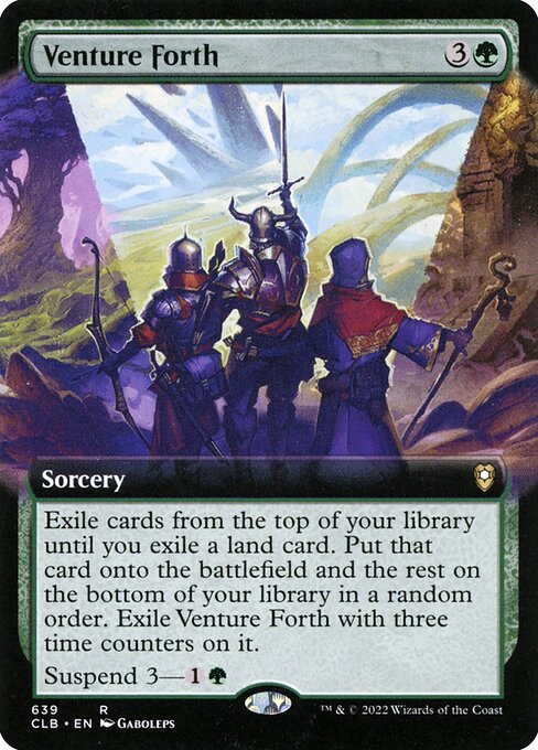 Venture Forth (639) [Commander Legends: Battle for Baldur's Gate] [Extended Art]