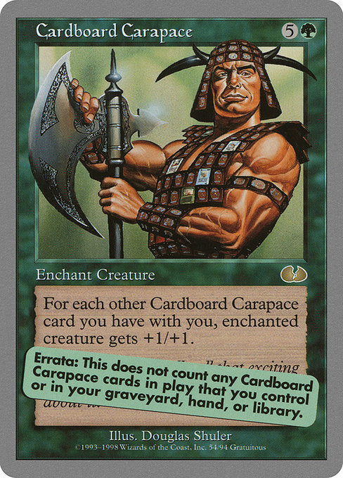 Cardboard Carapace (54) [Unglued]