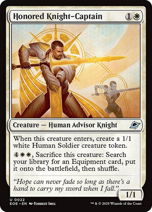 Honored Knight-Captain (22) [Edge of Eternities]