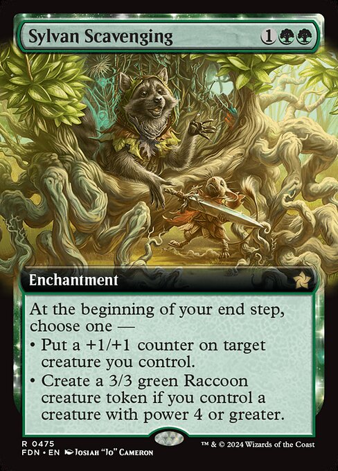 Sylvan Scavenging (Extended Art) (475) [Foundations]
