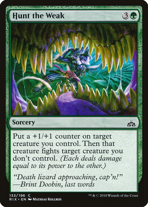 Hunt the Weak (133) [Rivals of Ixalan]
