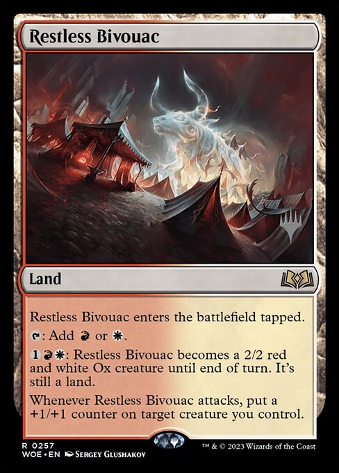 Restless Bivouac (257p) [Wilds of Eldraine Promos]