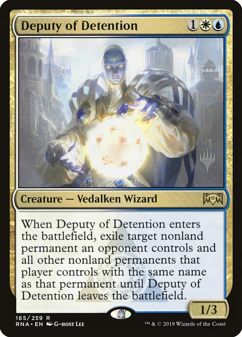 Deputy of Detention (165p) [Ravnica Allegiance Promos]