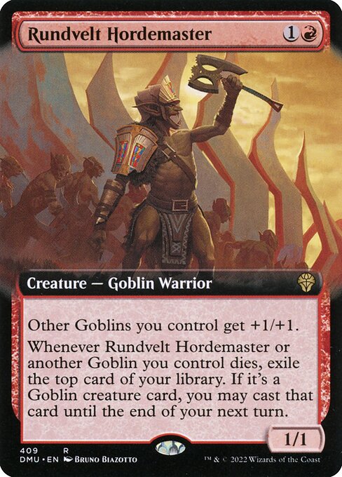 Rundvelt Hordemaster (409) [Dominaria United] [Extended Art]